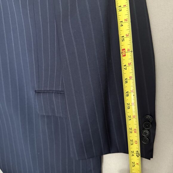 Brooks Brothers Wool Blazer 48R Blue Mens Madison 1818 Estrato Trabaldo Togna - Picture 10 of 14